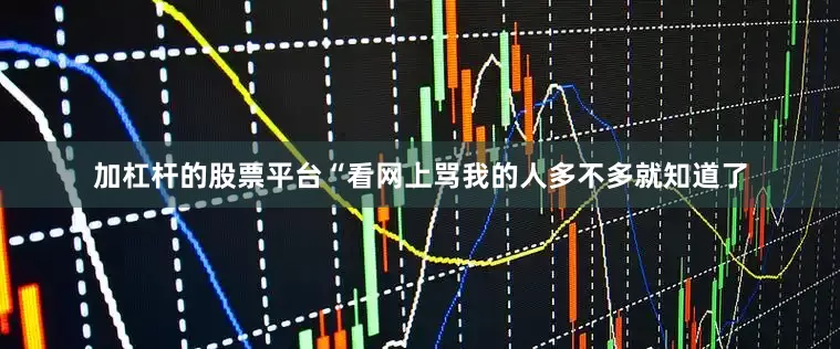 加杠杆的股票平台“看网上骂我的人多不多就知道了